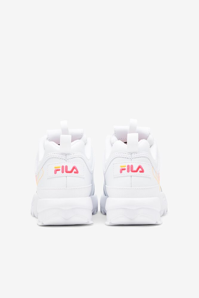 Fila Disruptor 2 Stitch Sneakers Blancas Rosas Naranjas | QFHK70981