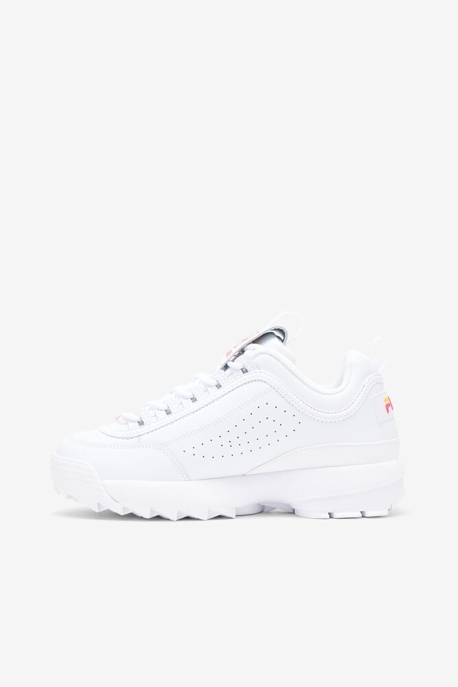 Fila Disruptor 2 Stitch Sneakers Blancas Rosas Naranjas | QFHK70981