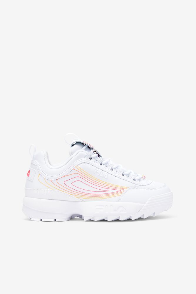 Fila Disruptor 2 Stitch Sneakers Blancas Rosas Naranjas | QFHK70981