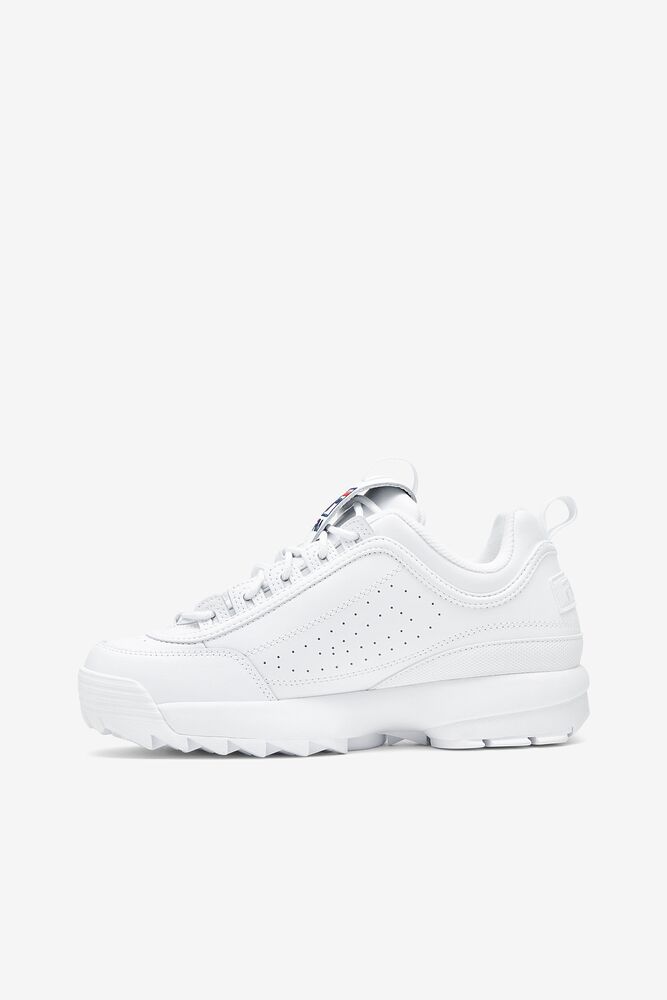 Fila Disruptor 2 Stripe Sneakers Blancas Azules | JOBX67428