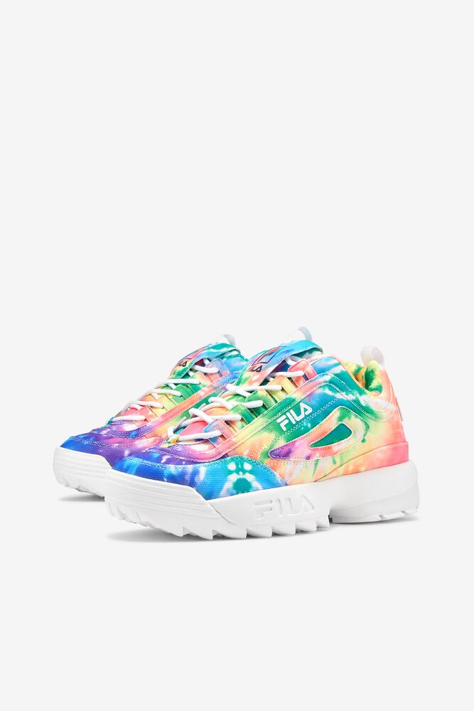 Fila Disruptor 2 Tie Dye Sneakers Mult/Wht/Wht | JGWL96108