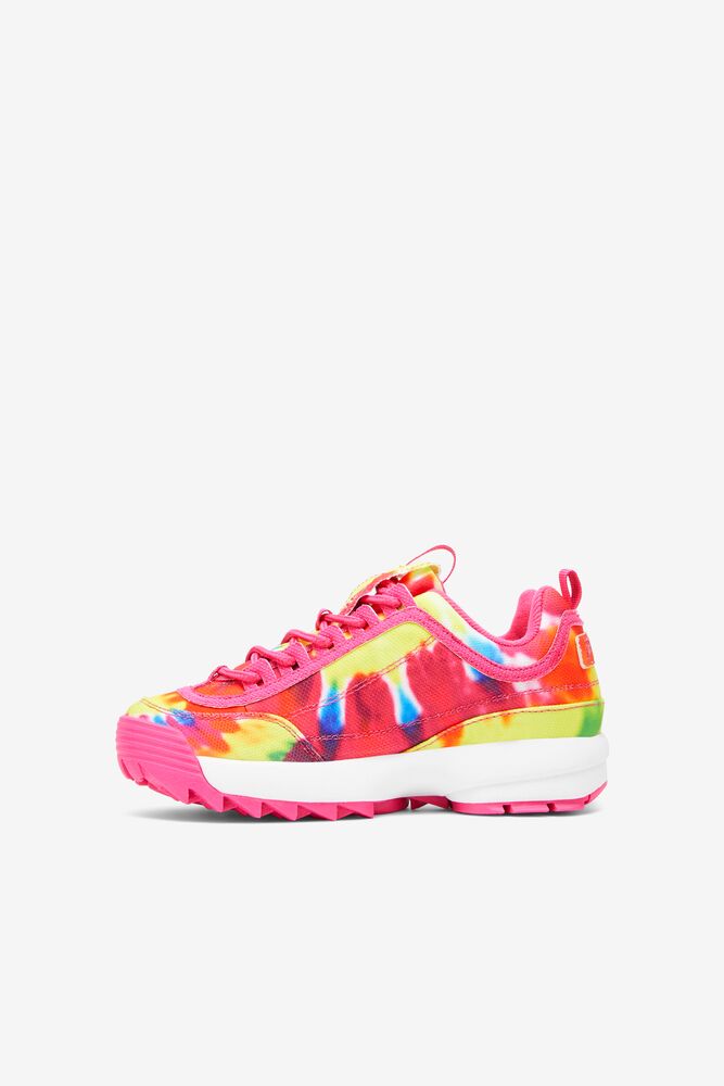 Fila Disruptor 2 Tie Dye Sneakers Rosas Blancas | FPNK21697