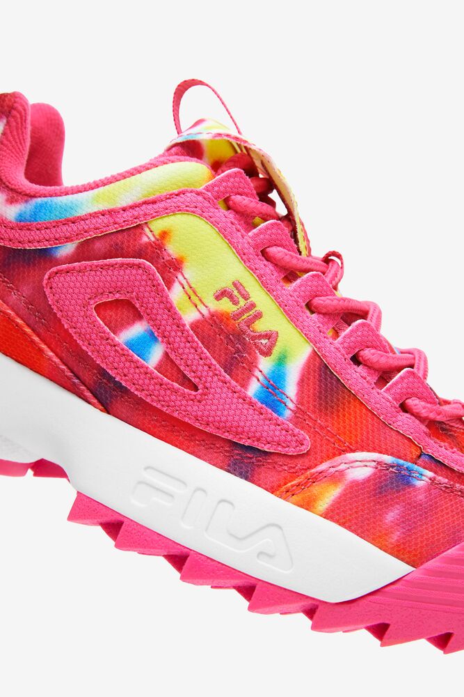 Fila Disruptor 2 Tie Dye Sneakers Rosas Blancas | FPNK21697