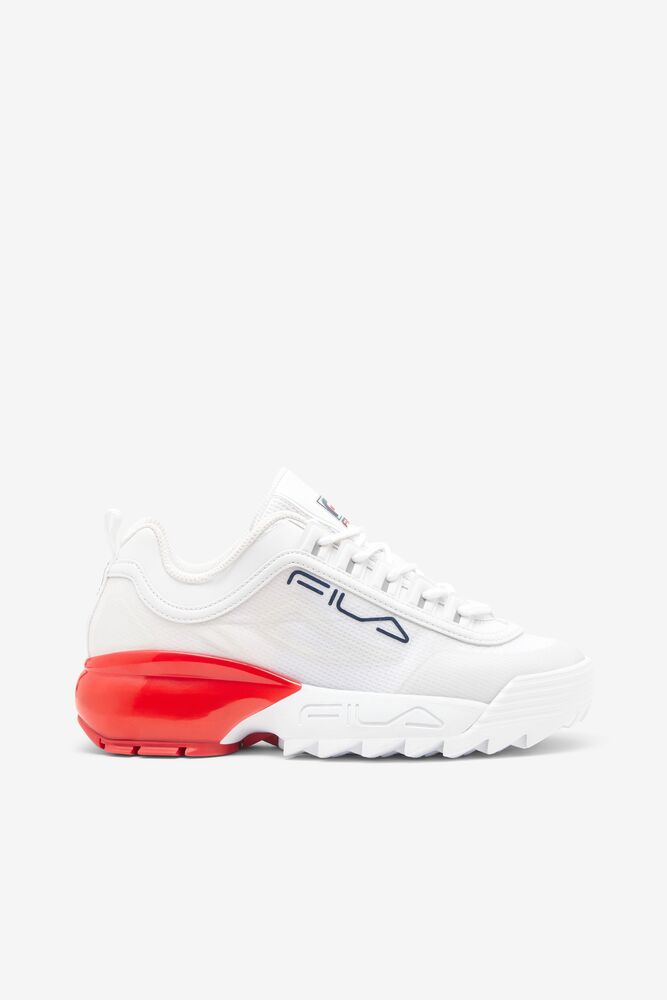 Fila Disruptor 2a Sneakers Blancas Azul Marino Rojas | SFPL91783