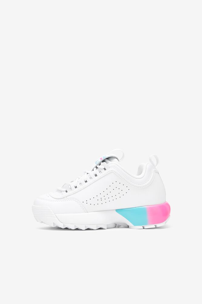 Fila Disruptor 2a Sneakers Blancas Rosas Azules | ABSV76354