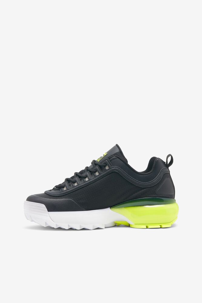 Fila Disruptor 2a Sneakers Negras Blancas Amarillo | NZPI85973