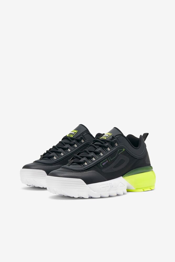 Fila Disruptor 2a Sneakers Negras Blancas Amarillo | NZPI85973