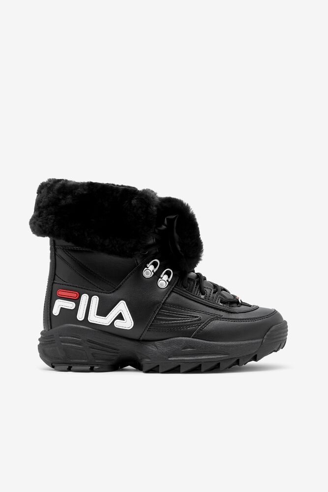 Fila Disruptor Boot Sneakers Negras Blancas Rojas | UWFT26714