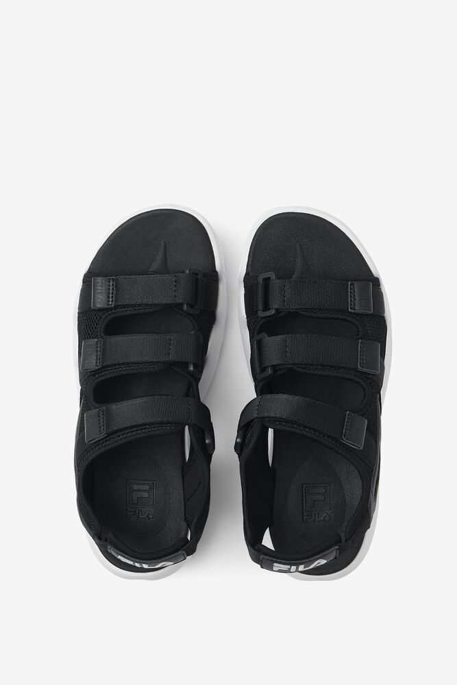 Fila Disruptor Sandal Slide Sandals Negras Negras Blancas | AWZG70235