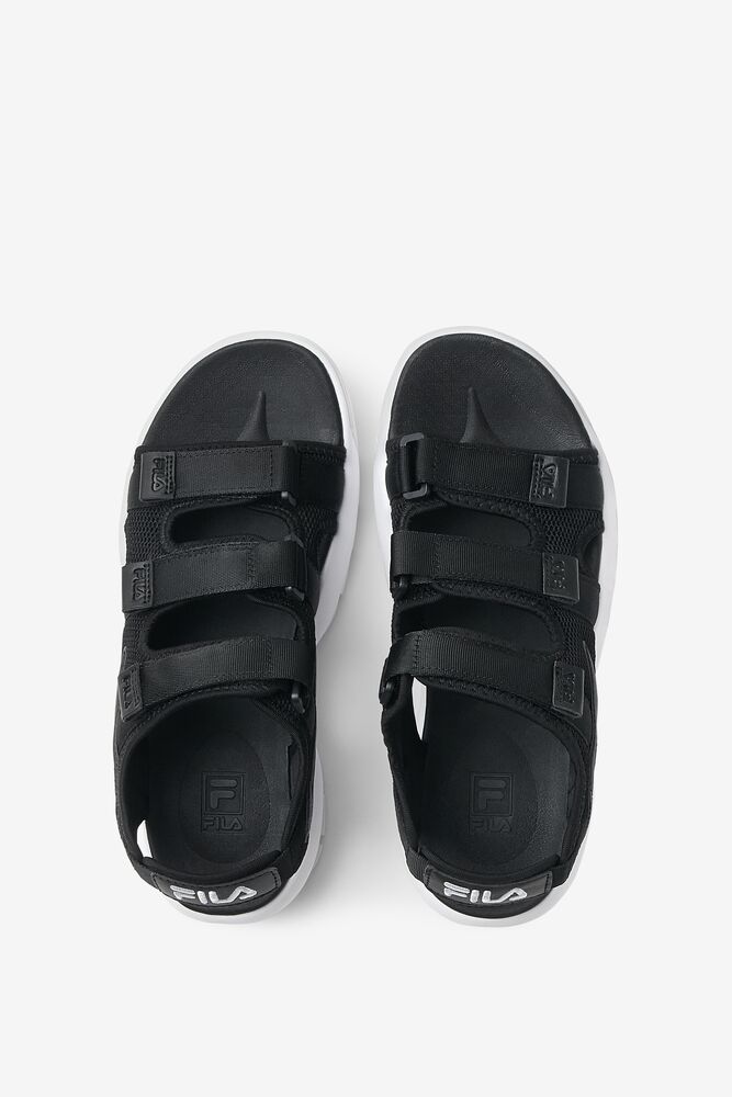 Fila Disruptor Sandal Slide Sandals Negras Negras Blancas | KUNB81769