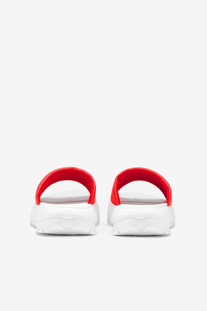 Fila Disruptor Slide Slide Sandals Blancas Rojas Blancas | PGNJ85604