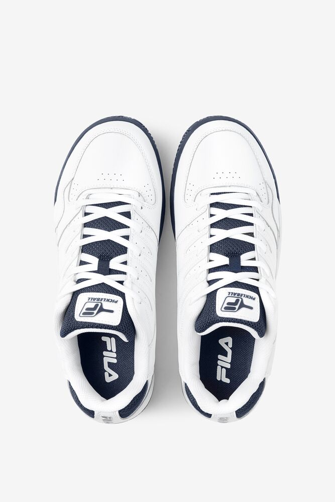 Fila Double Bounce Tennis Shoes Blancas Azul Marino Blancas | KLBP19760