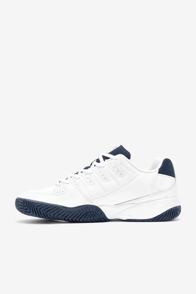 Fila Double Bounce Tennis Shoes Blancas Azul Marino Blancas | KLBP19760