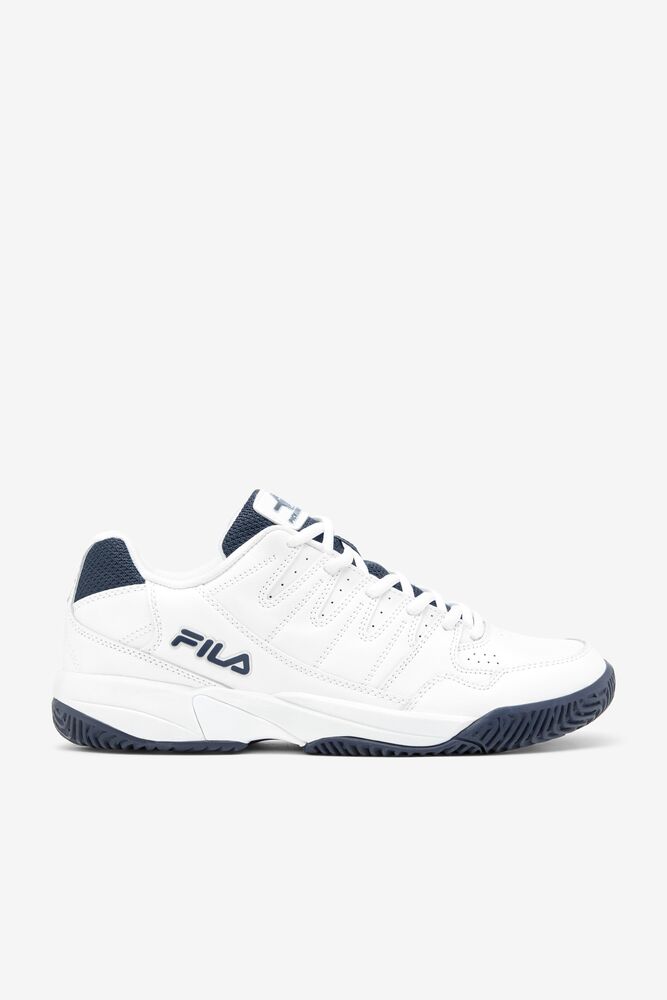 Fila Double Bounce Tennis Shoes Blancas Azul Marino Blancas | WOCM48276