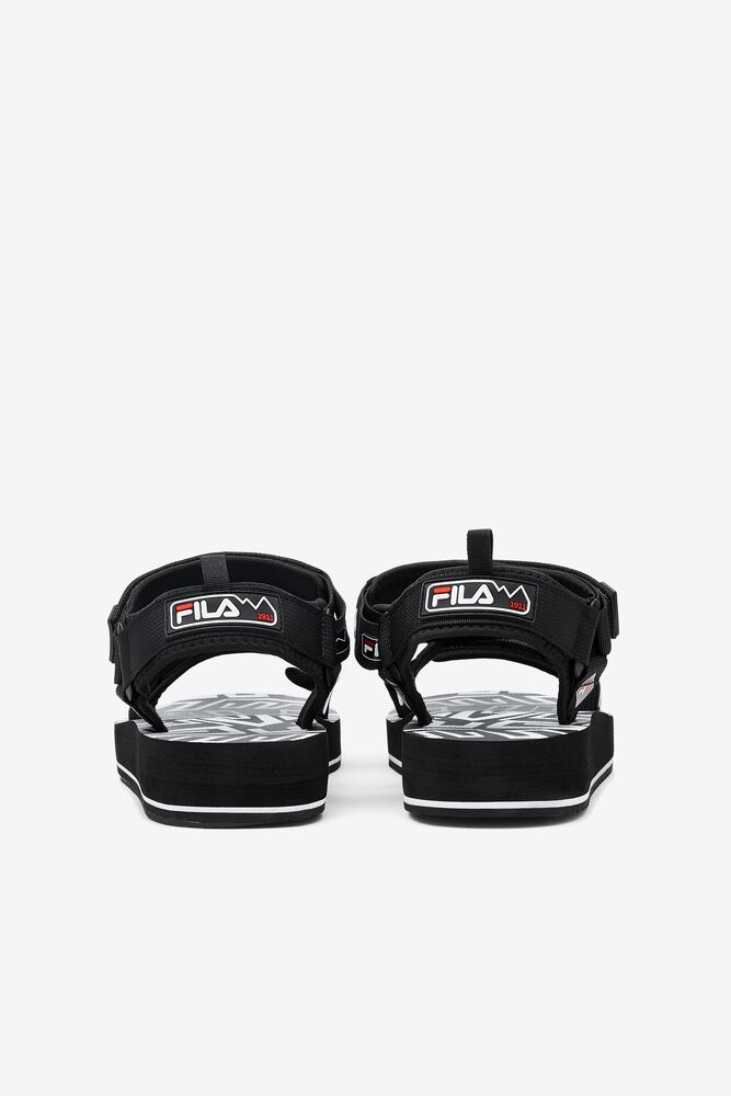 Fila Drifter Dns '90s Slide Sandals Negras Blancas Rojas | HPBZ27586