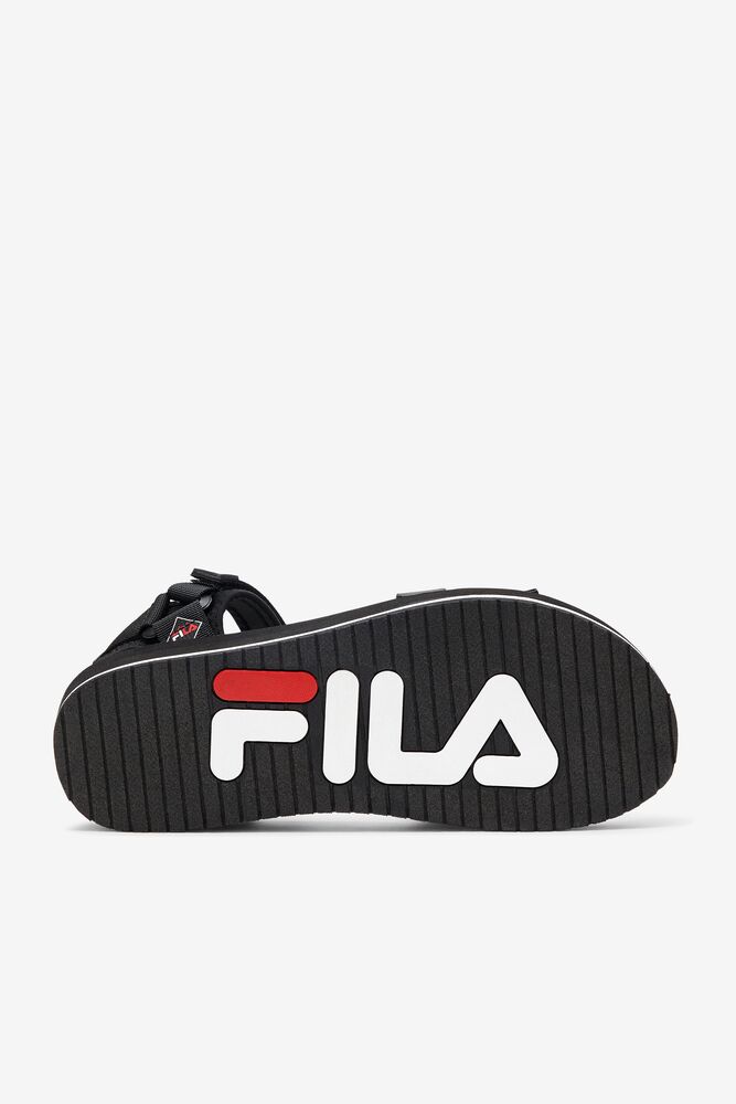 Fila Drifter Dns '90s Slide Sandals Negras Blancas Rojas | HPBZ27586