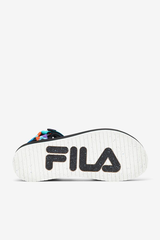 Fila Drifter Dns '90s Slide Sandals Negras Moradas Rojas Naranjas | PNBA37061