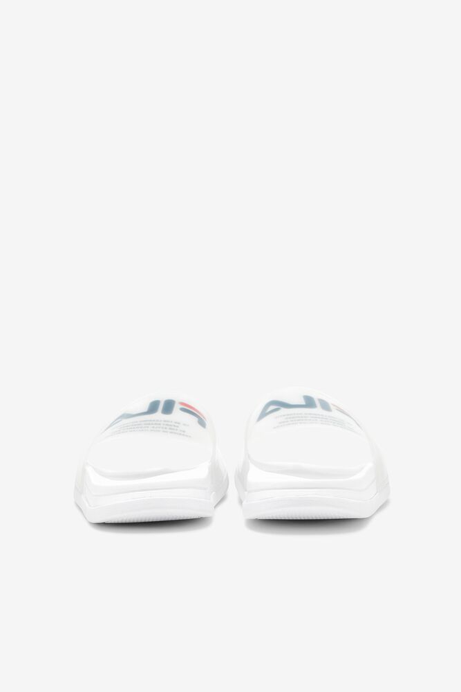 Fila Drifter Luxe Clear Slide Sandals Blancas Azul Marino Rojas | PTDR41376