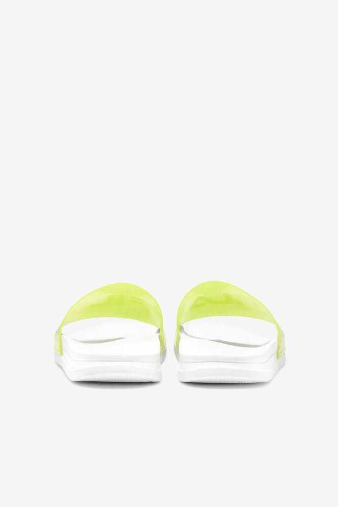 Fila Drifter Luxe Repeat Slide Sandals Blancas Amarillo Blancas | VWSL94571