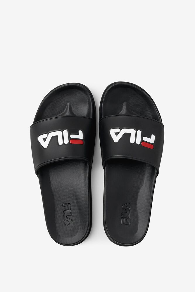 Fila Drifter Luxe Slide Sandals Negras Rojas Blancas | DATI35204