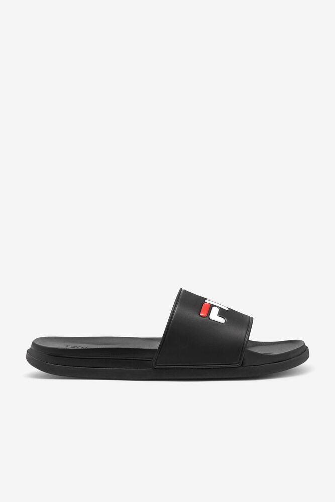 Fila Drifter Luxe Slide Sandals Negras Rojas Blancas | DATI35204