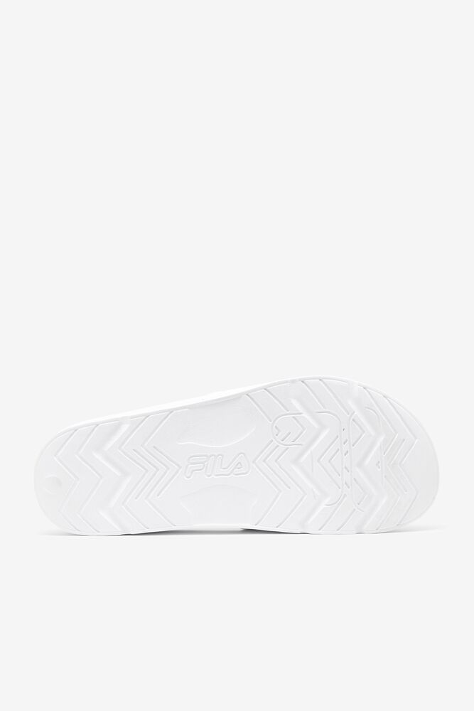 Fila Drifter Slide Sandals Blancas Rojas | BWMU89374