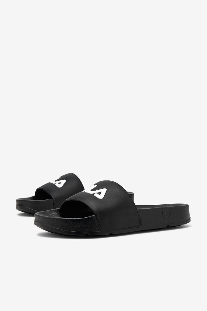 Fila Drifter Slide Sandals Negras Rojas Blancas | HYDA73860