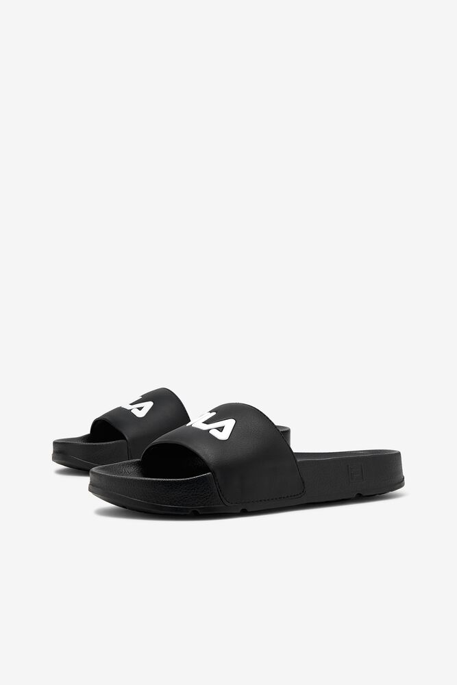 Fila Drifter Slide Sandals Negras Rojas Blancas | PXLV48716