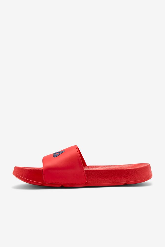 Fila Drifter Slide Sandals Rojas Azul Marino Blancas | NDZM51632