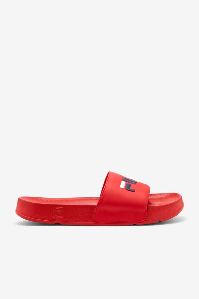 Fila Drifter Slide Sandals Rojas Azul Marino Blancas | NDZM51632