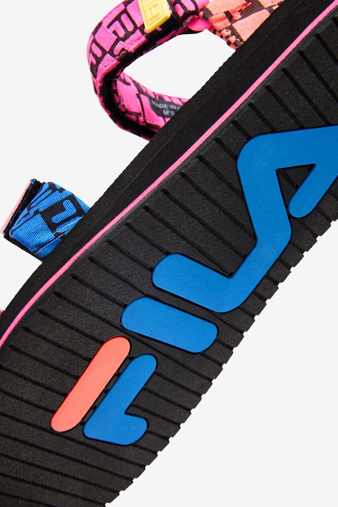 Fila Drifter Ts Bandana Sandals Negras Azules | UJZW27051