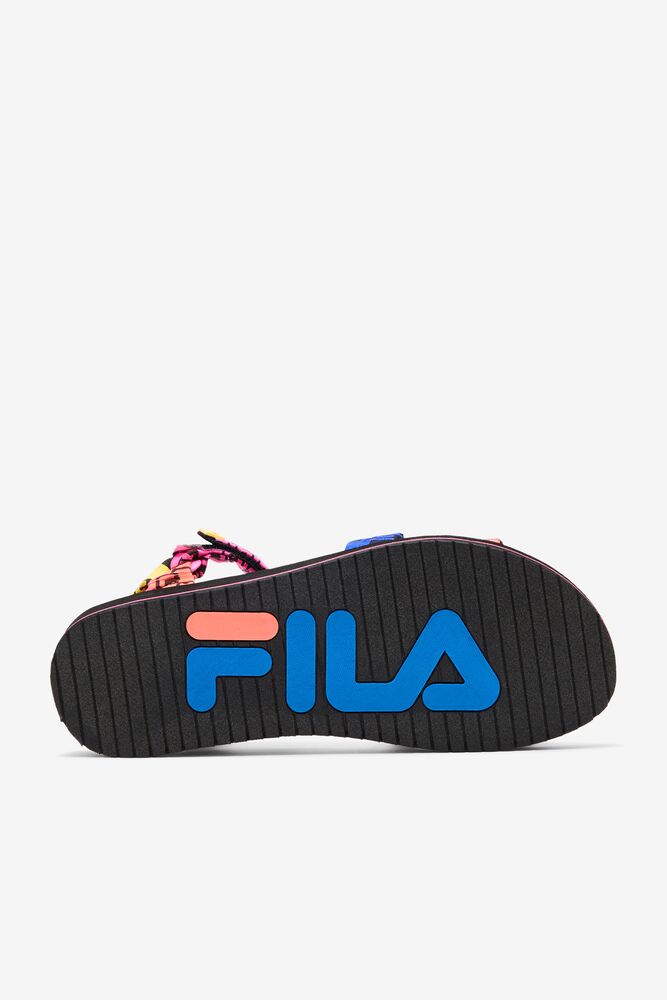 Fila Drifter Ts Bandana Sandals Negras Azules | LMFA02715