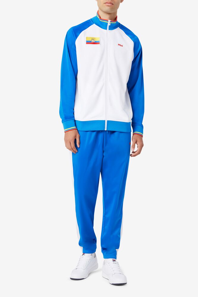 Fila Ecuador Track Pant Azules Blancas Rojas | LVCR85312