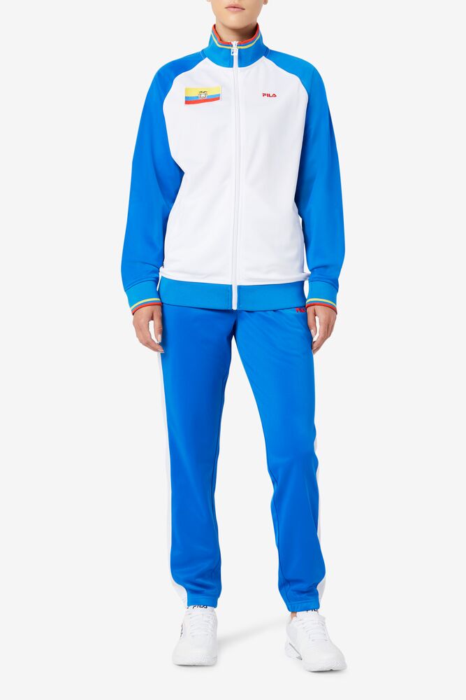 Fila Ecuador Track Pant Azules Blancas Rojas | LVCR85312