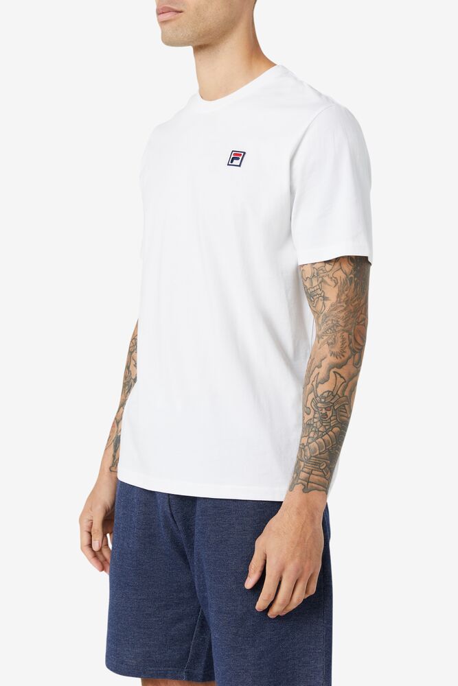 Fila Edgecumbe Short Sleeve Tee Blancas Verde | PHOE91630