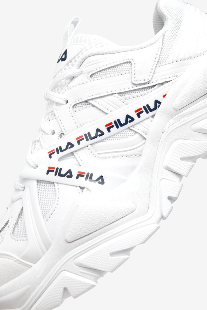 Fila Electrove 2 Sneakers Blancas Azul Marino Rojas | EYWB14290