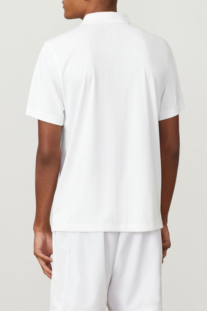 Fila Essentials Drop Needle Polo Blancas | BNRT36519