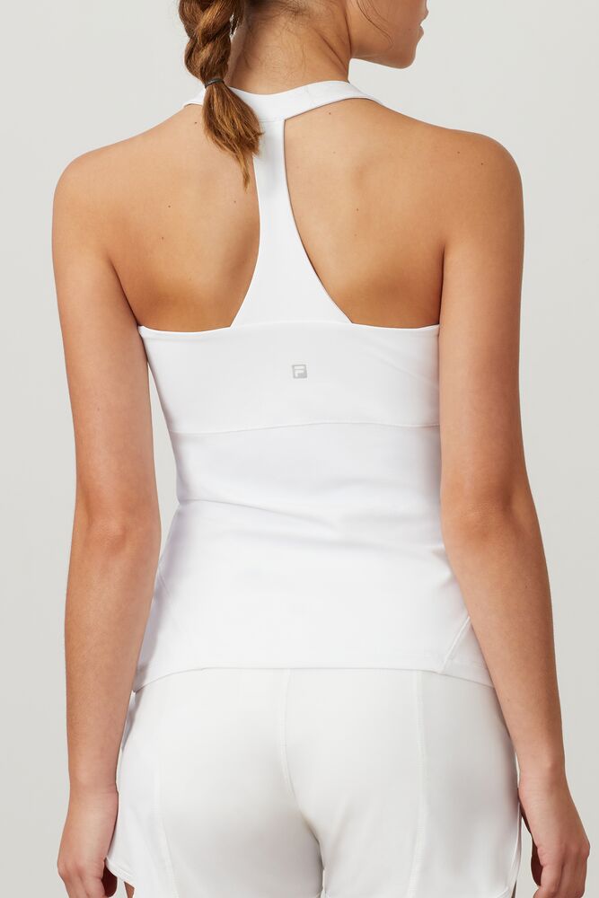 Fila Essentials Halter Tank Blancas | NGVD01376