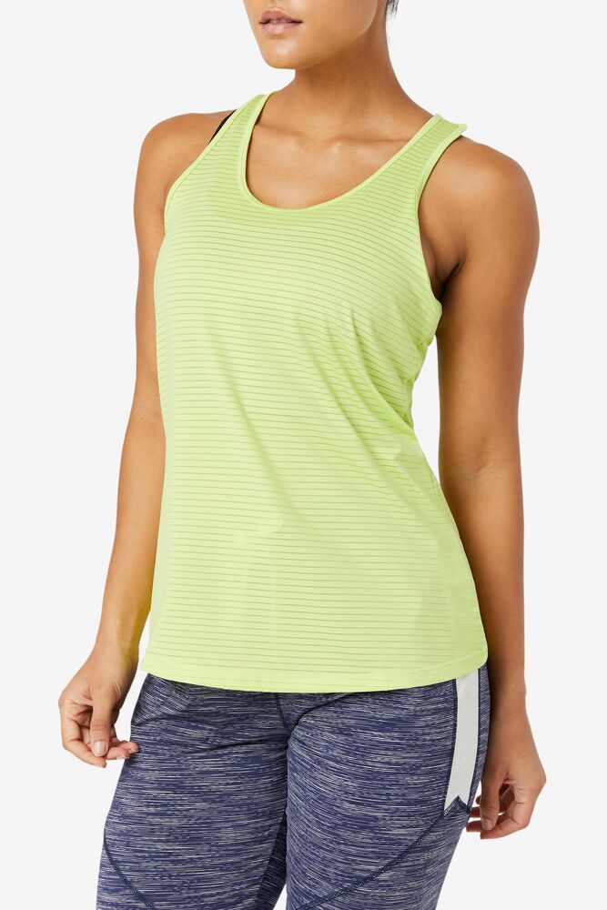 Fila Essentials Racerback Tank 540 Wildlime | AUJL15309