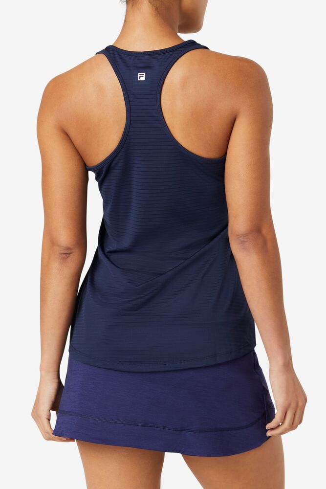 Fila Essentials Racerback Tank Azul Marino | ZGCD42398