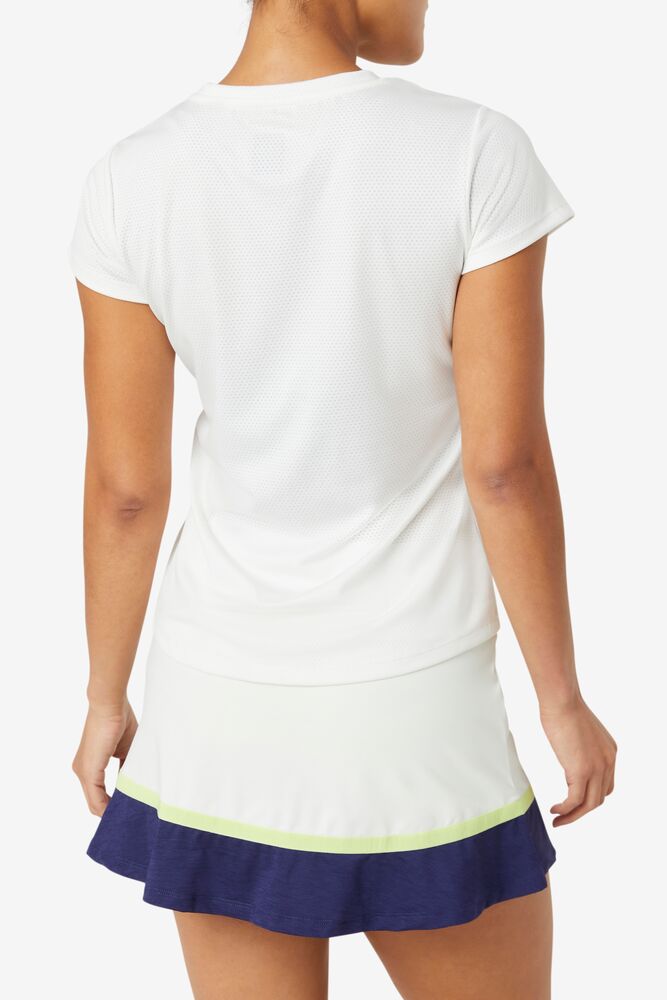 Fila Essentials Short Sleeve Top Blancas | XRVH10486