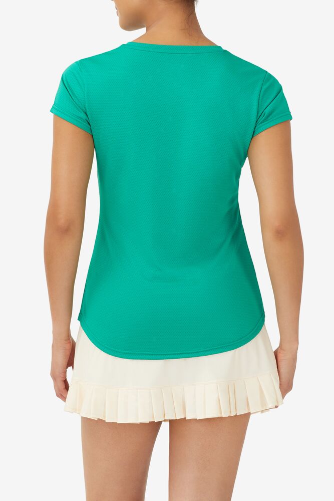 Fila Essentials Short Sleeve Top Verde | AGOY82769