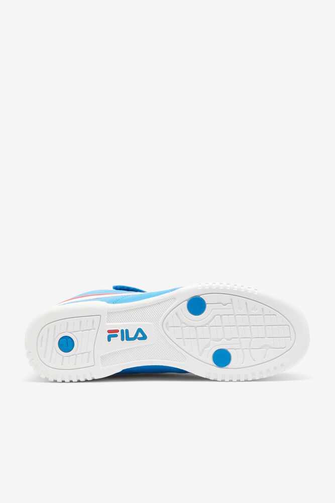 Fila F-13 Mid Tennis Shoes Azules Rojas Blancas | XCMT43915