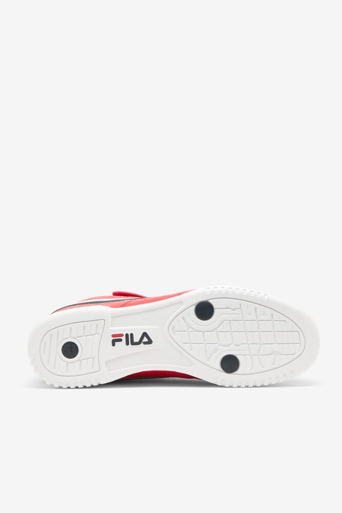 Fila F-13 Mid Tennis Shoes Rojas Negras Blancas | AJDW21098