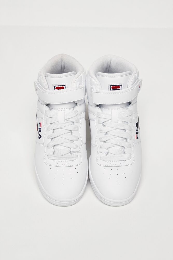 Fila F-13 Tennis Shoes Wht/Fnvy/Fred | DNVZ25180