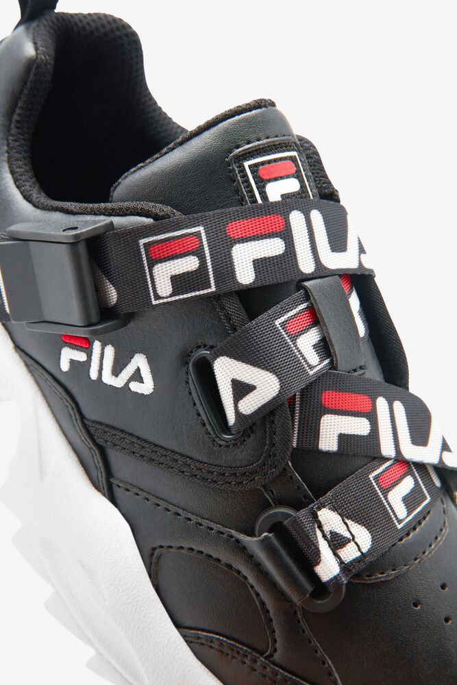 Fila Fast Charge Tennis Shoes Blk/Fred/Wht | DAJM93741