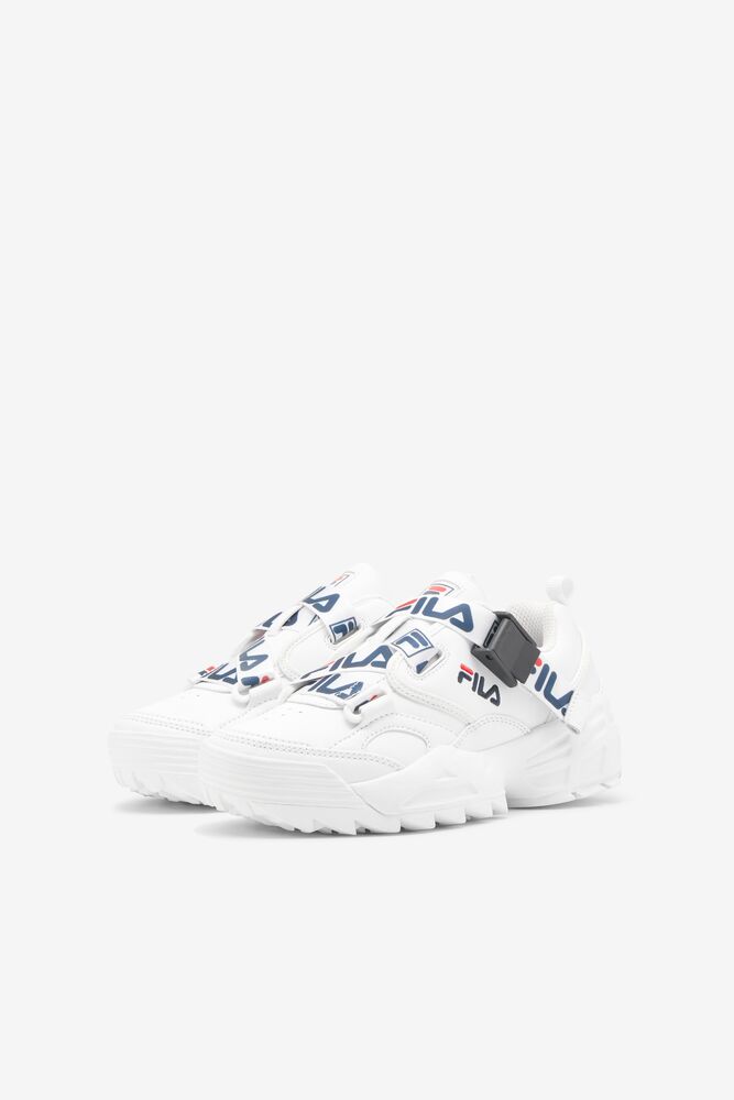 Fila Fast Charge Tennis Shoes Wht/Fnvy/Fred | KMSJ80749