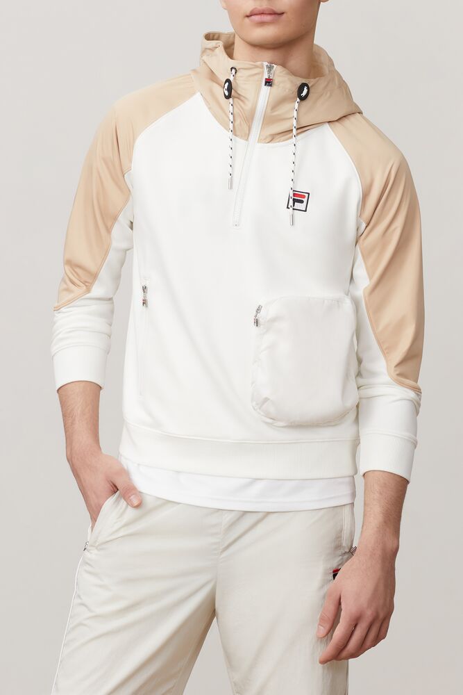 Fila Fila Milano 1/2 Zip Hoodie Fila Off-white | SCTI27580