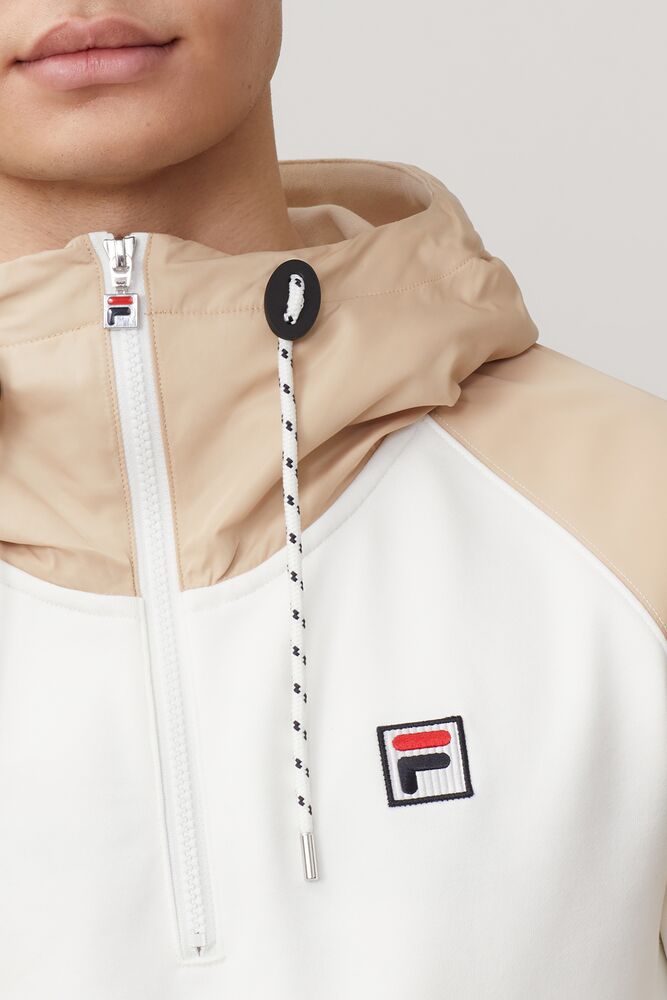 Fila Fila Milano 1/2 Zip Hoodie Fila Off-white | SCTI27580