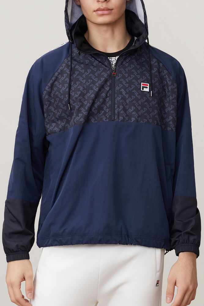 Fila Fila Milano 1/2 Zip Track Jacket Azul Marino | OZDS70169